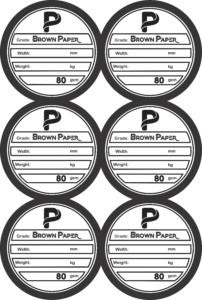 Brown Paper label 194mm layout