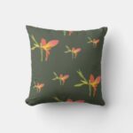 Flower on dark green background