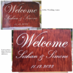 Welcome board posts 1 Wedding Board