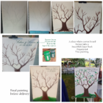 Guest Book Fingerprint Tree Guest Book Fingerprint Tree Canvas