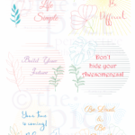 Leaf Graphics with sayings