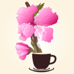 Peach blossom & cup